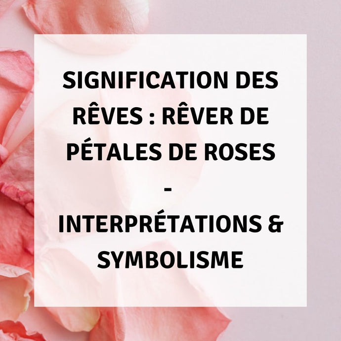 Signification des Rêves : Rêver de Pétales de Roses - Interprétations & Symbolisme