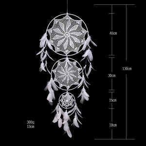 Capteur de Rêves - Dreamcatcher™ Artisanal culture amérindienne objet indien plumes anneaux toiles tissée attrape rêve amérindien