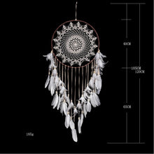 Charger l&#39;image dans la galerie, Capteur de Rêves - Dreamcatcher™ Artisanal culture amérindienne objet indien plumes anneaux toiles tissée attrape rêve amérindien