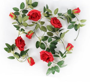 Guirlande de Roses - Fleurs Artificielles - Décoration Chic 