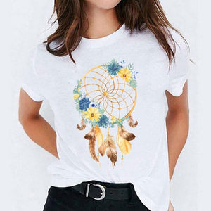 T-Shirt Attrape Rêves Femme Midsommar - Blanc